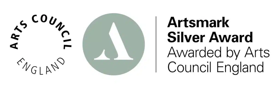 Artsmark Silver Award - Awarded by Arts Council England Logo